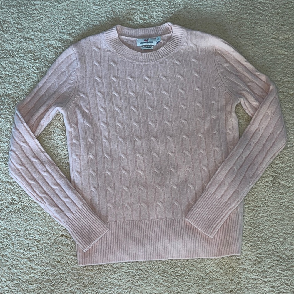Vineyard Vines Pink Cashmere Sweater